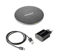 Intenso BA2 Smartphone Negro, Plata USB Cargador inalámbrico Carga rápida Interior