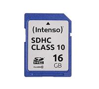Intenso 16GB SDHC - Tarjeta de memoria SDHC de 16 GB (clase 10), color negro