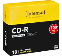 Intenso 1801622 CD-R 80 Virgen 700 MB 10 pc(s) slimcase Imprimible