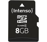 Intenso 3403460 micro tarjeta de memoria sd 8 gb grado 4 con sd adapta