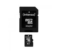 Intenso 3413450 - Adaptador para tarjeta Micro SDHC 4 GB (class 10 incl, 40 MB/s) color negro