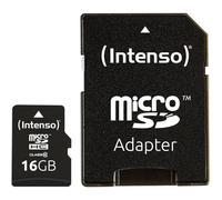 Intenso 3413470 - adaptador para tarjeta micro sdhc 16 gb (class 10 incl, 40 mb/s) color negro.