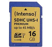 Intenso 3421470 tarjeta de memoria sd uhs-i 16 gb grado 10, negro