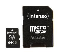 Intenso 3423490 Micro SD UHS-I Premium 64GB c/adap 3423490