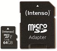Intenso 3424490 memoria flash 64 gb microsd uhs-i clase 10
