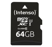 Tarjeta de Memoria 64GB UHS-I Profesional + Adaptador - INTENSO