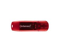 Intenso 128GB Rainbow Line USB2.0 - Memoria Flash USB de 128 GB (28 MB/s,), Rojo