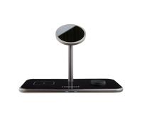 Intenso 3en1 Cargador Magnético Inalámbrico MB13 - Estación de carga inductiva 3en1, negra