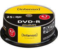 Intenso 4101154 - tarrina de 25 unidades dvd-r (4.7 gb/120 min, 16x)