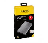 Intenso Memory Board - Disco Duro portátil (2 TB, 2 TB, 2,5 Pulgadas, 5400 RPM, caché de 8 MB, USB 3.0), Color Gris Oscuro