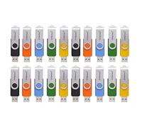Intenso Basic Line - Memoria USB 2.0 (20 Unidades de 4 GB, Alta Velocidad, con Etiquetas), Multicolor
