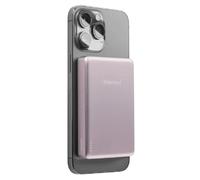 Intenso MW10000 - Batería Externa magnética de 10.000 mAh Compatible con MagSafe, Carga inalámbrica de 15 W, USB-C PD 20 W, para iPhone y Android, Probado en Alemania, Color Rosa