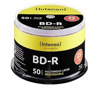 Intenso BLU-Ray 25 GB, 6 x Speed, Recorcable - 50 Unidades | Discos BDR regrabables con alta capacidad de almacenamiento para vídeo y datos, calidad premium, paquete de 50 unidades