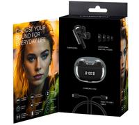 Intenso - Buds Earphone Plus T310AE Black Auriculares True Wireless Stereo (TWS) Dentro de oído Llamadas/Música/Deporte/Uso diar