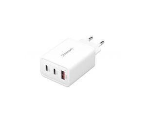 Intenso Cargador de Pared Gan W65 2xUSB-A 1xUSB-C Blanco