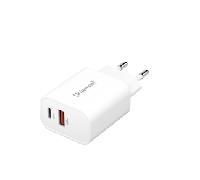 Intenso | Cargador pared W30AC|1xUSB-A 1xUSB-C 7803012
