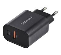 Intenso Cargador USB-Ladegerät 1x USB-A 1x USB-C 30W Negro