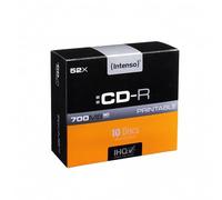 Intenso 1801622 CD-R 80 Virgen 700 MB 10 pc(s) slimcase Imprimible