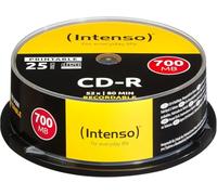 Intenso CD-R 700MB - CD-RW vírgenes (CD-R, Caja para Pastel) | Los discos compactos resistentes a los arañazos se pueden escribir, 80 minutos de tiempo de grabación, superficie imprimible