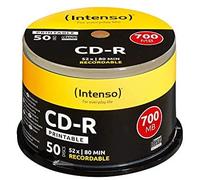 Intenso cd-r imprimibles 700 mb/80min 52 x speed ? 50stk cake box