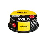 Intenso DVD-R 4.7GB, Printable, 16x - DVD+RW vírgenes (Printable, 16x, 4,7 GB, DVD-R, 120 min, Caja para pastel, 16x)