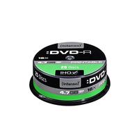 Intenso DVD-R 4.7GB, Print, 16x (25) DVD-R 4.7GB, Printable, 16x, 45714 (DVD-R 4.7GB, Printable, 16x, 4.7 GB, DVD-R, 120 mm, 25 pc(s), 240 min, cakebox)