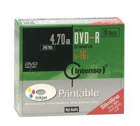 Intenso dvd-r 4.7gb, printable, 16x 4.7gb dvd-r 10pieza(s) - dvd+rw v?