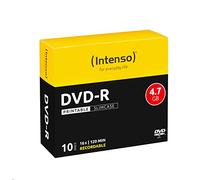 Intenso DVD-R 4.7GB, Printable, 16x 4.7GB DVD-R 10pieza(s) - DVD+RW vírgenes (Printable, 16x, 4,7 GB, DVD-R, 120 mm, 10 Pieza(s), 240 min, Caja de CD)