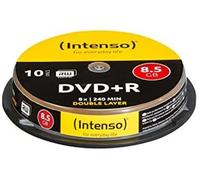 Intenso dvd+r 8;5gb; 08x; double layerr; cake box 10