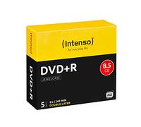 Pack 5x DVD+R Doble Capa 8.5GB - INTENSO