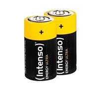 Intenso Energy Ultra ALCALINA CLR14 Pack-2 | Pilas LR14 mono para juguetes, radios y linternas, 1,5 V, células redondas alcalinas en alta calidad Intenso