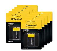 Intenso Energy Ultra Block 6LR61 - Pilas alcalinas (9 V, 10 Unidades) | Potentes pilas de 9 V en juego de 10 unidades, fuente de energía duradera para detectores de humo, medidores y juguetes