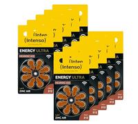 Intenso Energy Ultra PR41 - Pilas para audífonos, Tipo 312, Color marrón | Pilas de botón de zinc-aire con voltaje de 1,45 V, energía duradera para audífonos, reemplazo sin esfuerzo en blíster de 80
