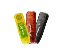 Intenso Memoria USB 2.0 (3 Unidades, 8 GB, Rainbow Line, 3 Unidades, para Transferencia de Datos y Copia de Seguridad), Color Amarillo, Rojo y Negro: Amazon.de: Ordenador y Accesorios