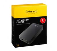 Intenso 3.5" Memory Center USB 3.0 8000GB Negro - Disco Duro Externo (8000 GB, USB Type-B, 3.0 (3.1 Gen 1), 5400 RPM, 5000 Mbit/s, Negro)