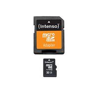 Intenso microsdhc memory card, class 4, 32 gb (adaptador sd incluido), negro.