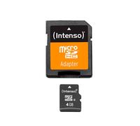 Tarjeta de Memoria microSDHC Clase 4 de 4GB + Adaptador - INTENSO