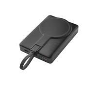 Intenso MC10000 - Batería Externa con Parte Trasera magnética y Cable USB-C Integrado, 10.000 mAh, Carga ultrarrápida con PD 3.0 (PPS), 20 W, Estado de Carga LED, Certificado en Alemania, Color Gris