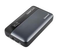 Intenso Powerbank HE20000 - Batería Externa (100 W, Cable de Carga USB-C a USB-C, 20000 mAh), Color Gris y Negro