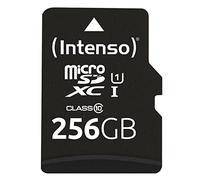 Tarjeta de memoria micro sd intenso 256gb uhs - i cl10 + adaptador sd