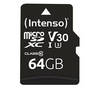 Tarjeta de memoria micro sd intenso 64gb uhs - i cl10 pro + adaptador sd
