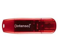 Intenso rainbow line unidad flash usb 128 gb usb tipo a 2.0 rojo, tran