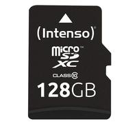 Tarjeta de Memoria 128GB microSDHC Clase 10 + Adaptador - INTENSO