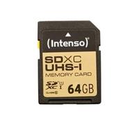 Intenso Tarjeta de memoria Premium SDXC UHS-I de 64 GB, clase 10, azul, 1 pieza