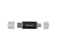 Intenso Twist Line - Memoria USB Doble (256 GB, 3.2 Gen 1x1, USB-C y USB-A, 70 MB/s), Color Antracita