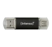 Intenso 64GB USB 3.2 Gen 1 Tipo C/Tipo A Aluminio Antracita, Velocidad 70MB/s