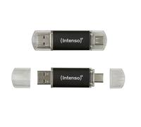 Intenso Twist Line USB-Stick Dual 2X 128GB - Supervelocidad USB 3.2 Gen 1x1 con hasta 70 MB/s, USB-C y USB-A, Antracita