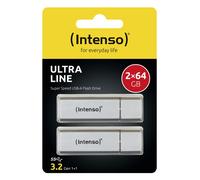 Intenso - Ultra Line 2 x 64GB unidad flash USB USB tipo A 3.2 Gen 1 (3.1 Gen 1) Plata