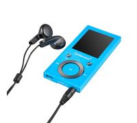 Intenso Vídeo Scooter BT MP3 Player con Bluetooth 5.0, Pantalla a Color de 1,8 Pulgadas, 64 GB microSD, USB-C, batería de hasta 18 Horas, Incluye Auriculares, Azul