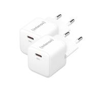 Adaptador de corriente Intenso Power W30C con tecnología GaN, paquete de dos unidades 30 vatios de potencia, puerto USB-C